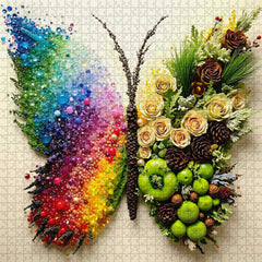 Botanical Butterfly Jigsaw Puzzle 1000 Pieces