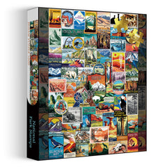 National Park Stamps Jigsaw Puzzle 1000 Pieces