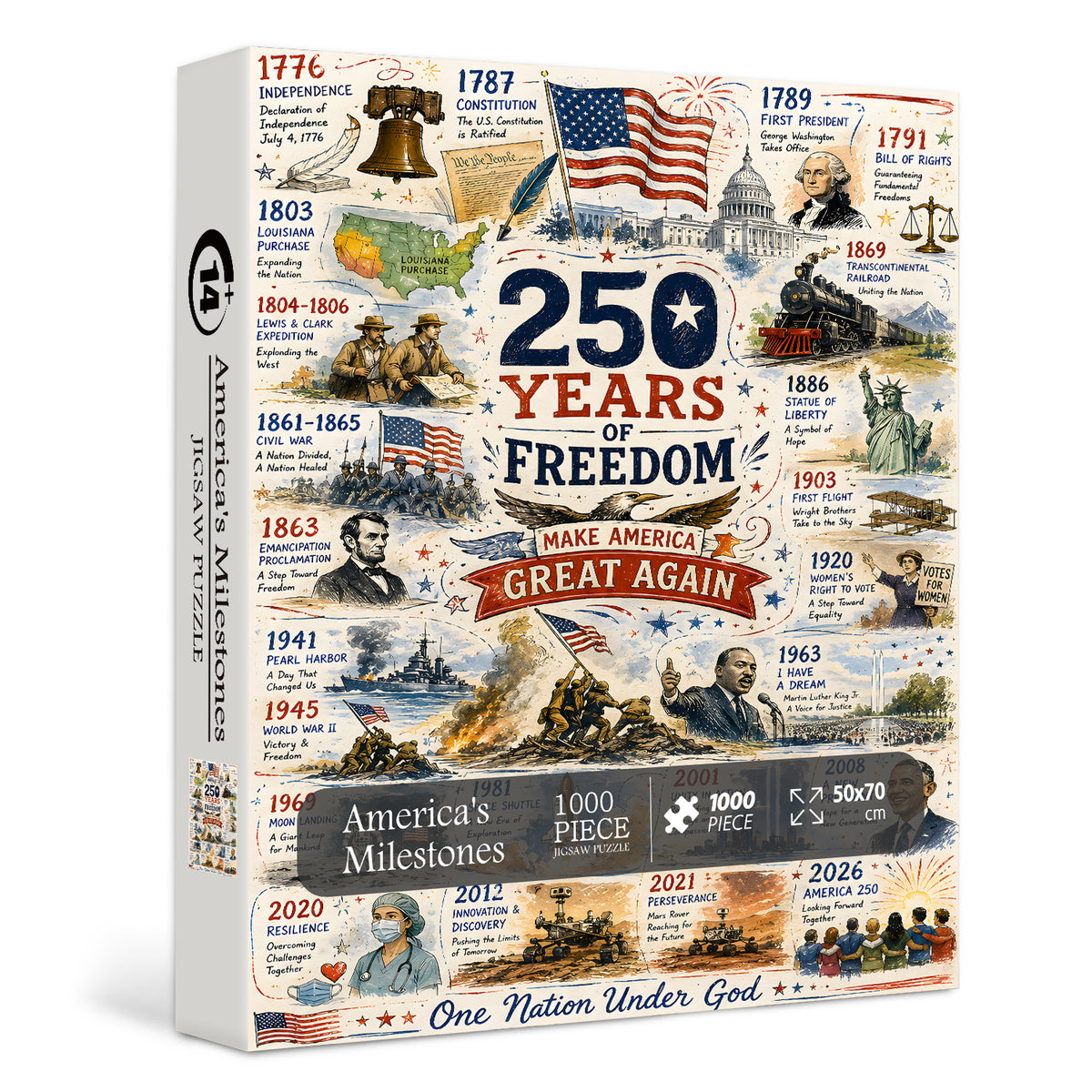 America's Milestones Jigsaw Puzzle 1000 Pieces