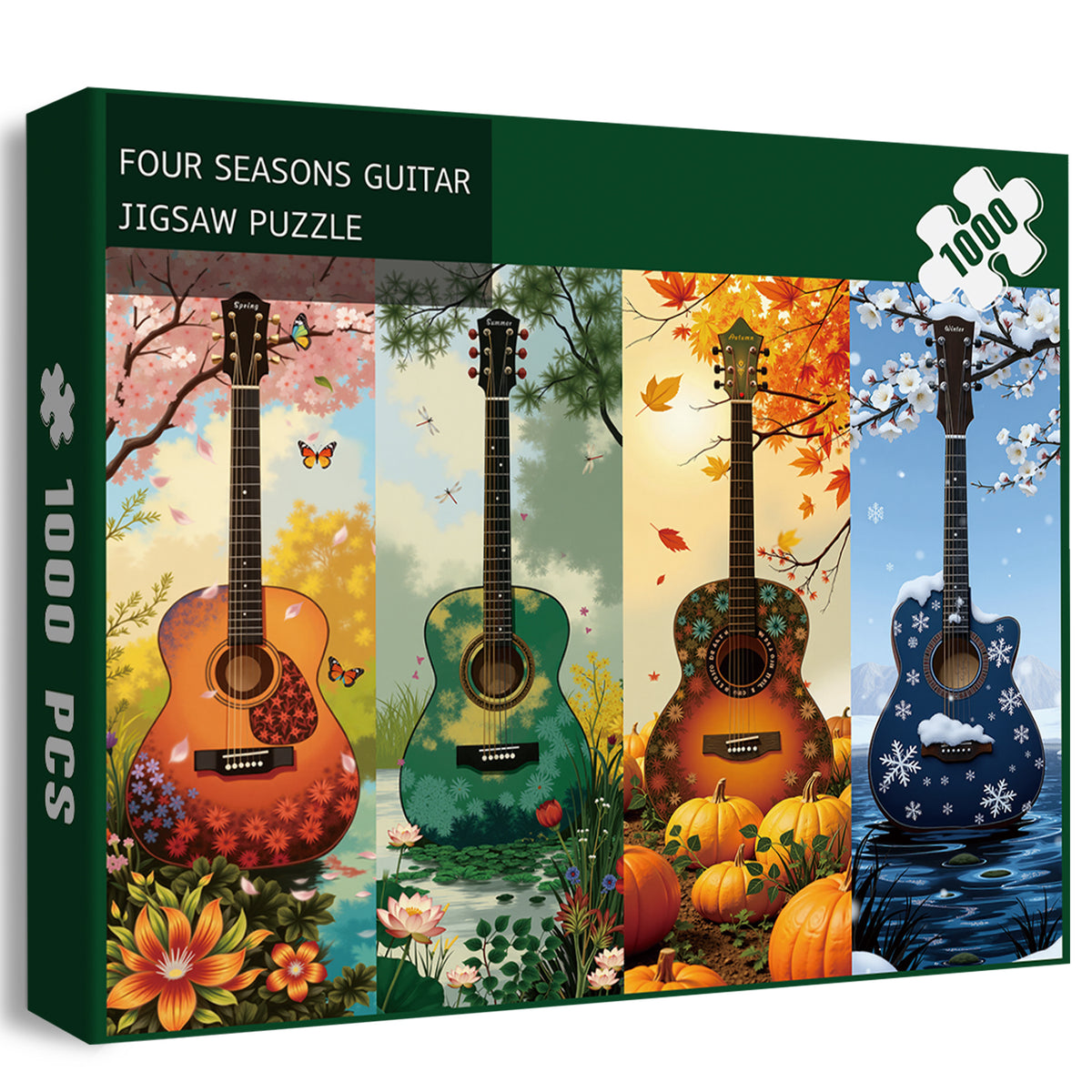 Four Seasons Guitar Jigsaw Puzzle 1000 Pieces