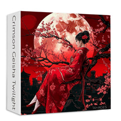 Crimson Geisha Twilight Jigsaw Puzzle 1000 Pieces