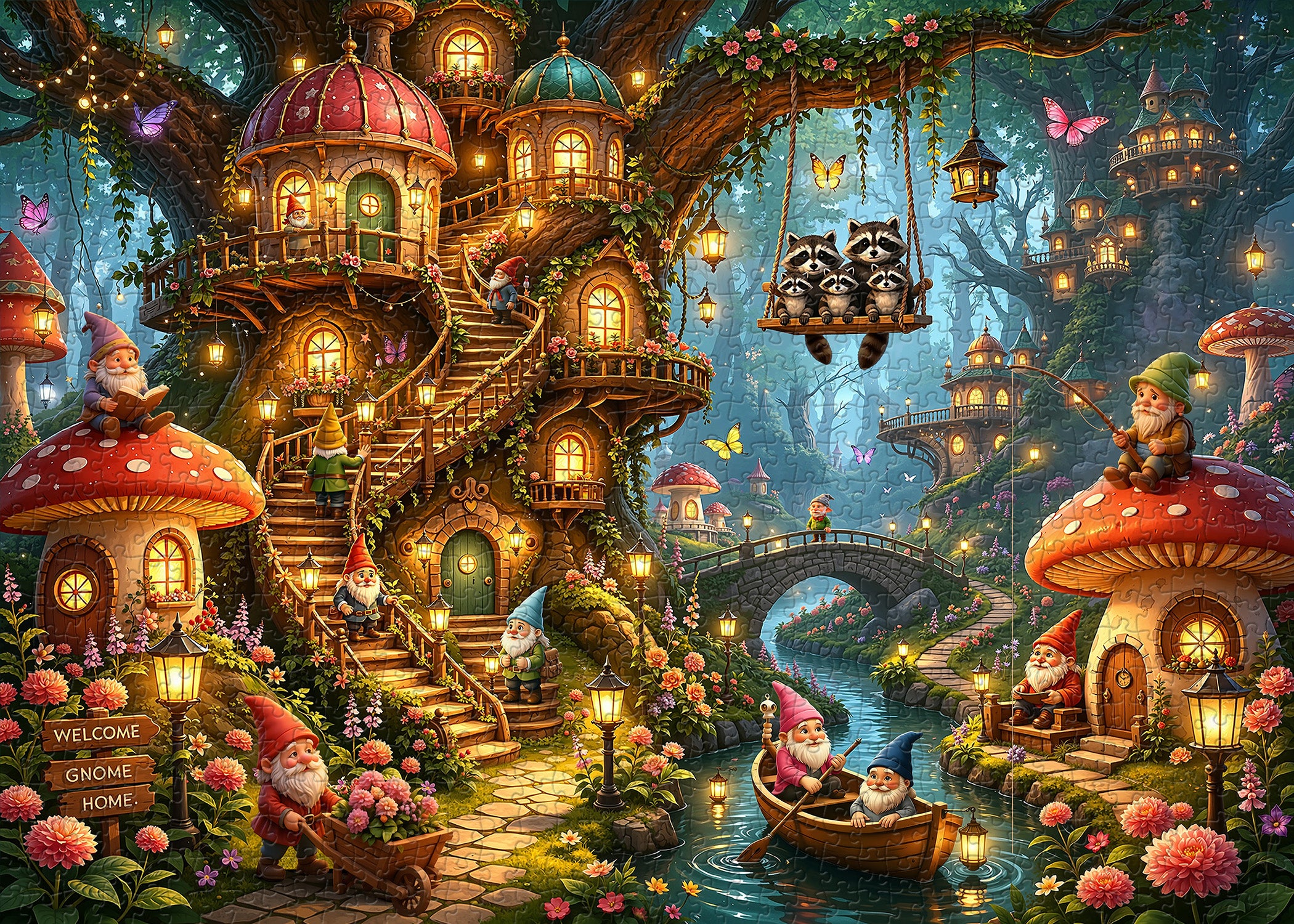 Gnome Hollow Puzzle 1000 Teile