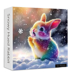 Snowy Hued Rabbit Jigsaw Puzzle 1000 Pieces