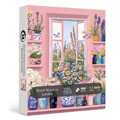 Blumenfenstergarten-Puzzle 1000 Teile