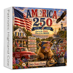 Patriotisches Hochlandkuh-Puzzle, 1000 Teile