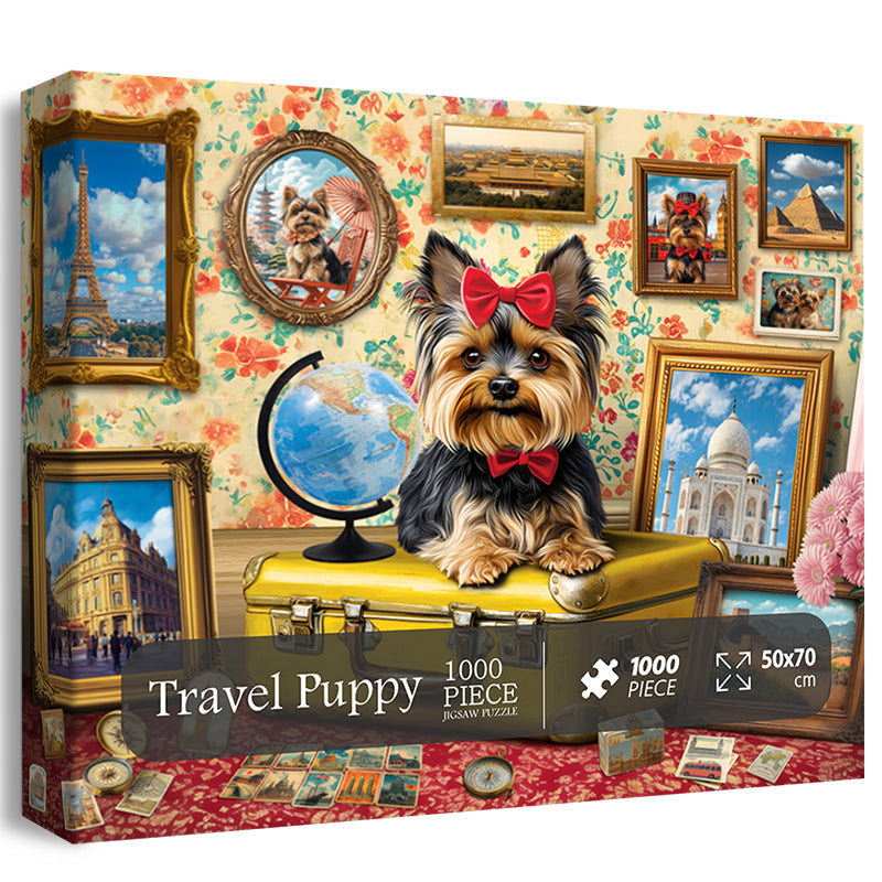 Travel Puppy Jigsaw Puzzles 1000 Pieces