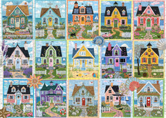 Coastal Cottage Collage Jigsaw Puzzle 1000 Pieces