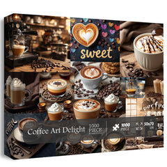 Kaffeekunst Freude Puzzle 1000 Stücke