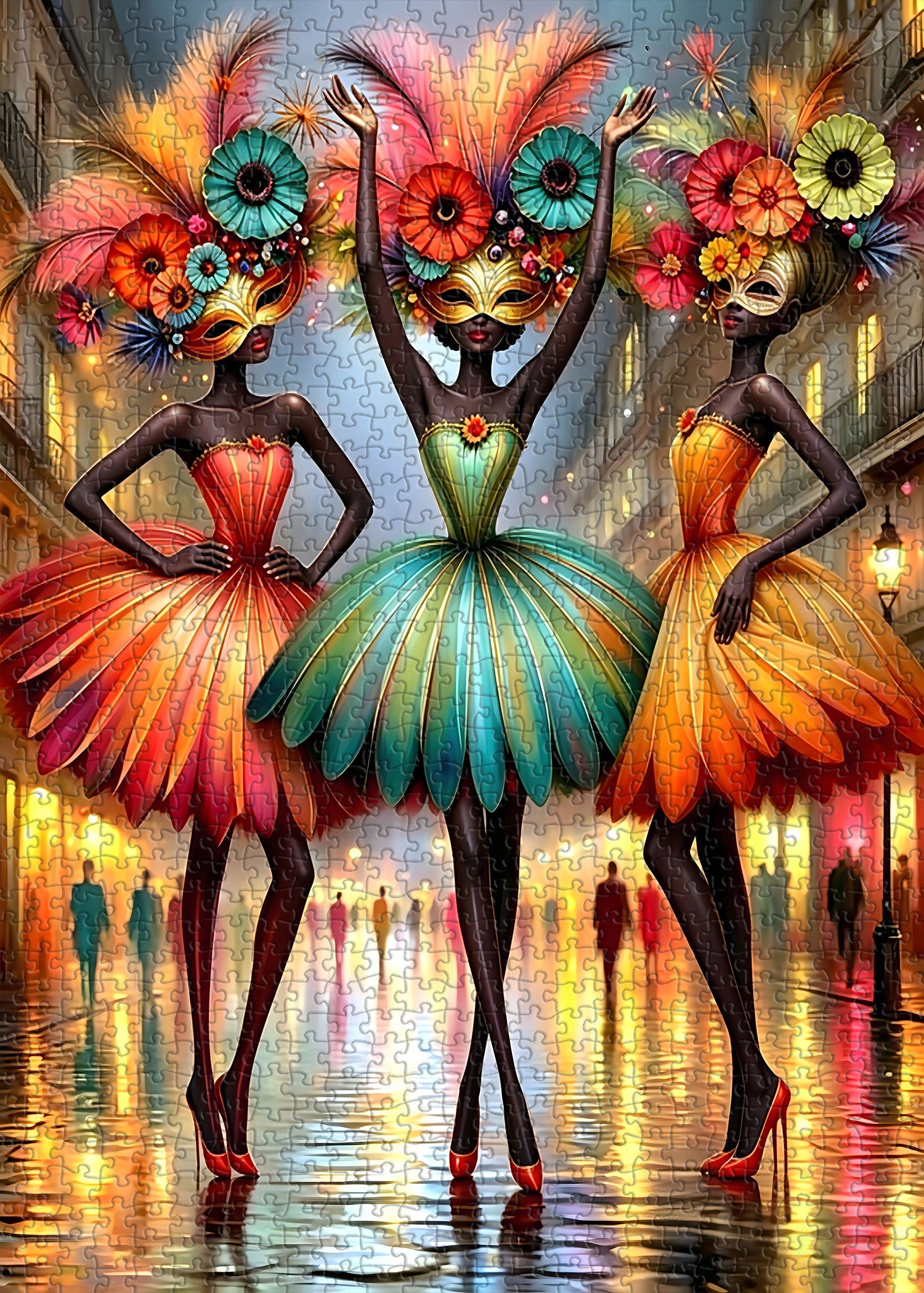 Carnival Dancers Jigsaw Puzzle 1000 Pieces