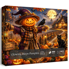 Glowing Moon Pumpkin Jigsaw Puzzle 1000 Pieces