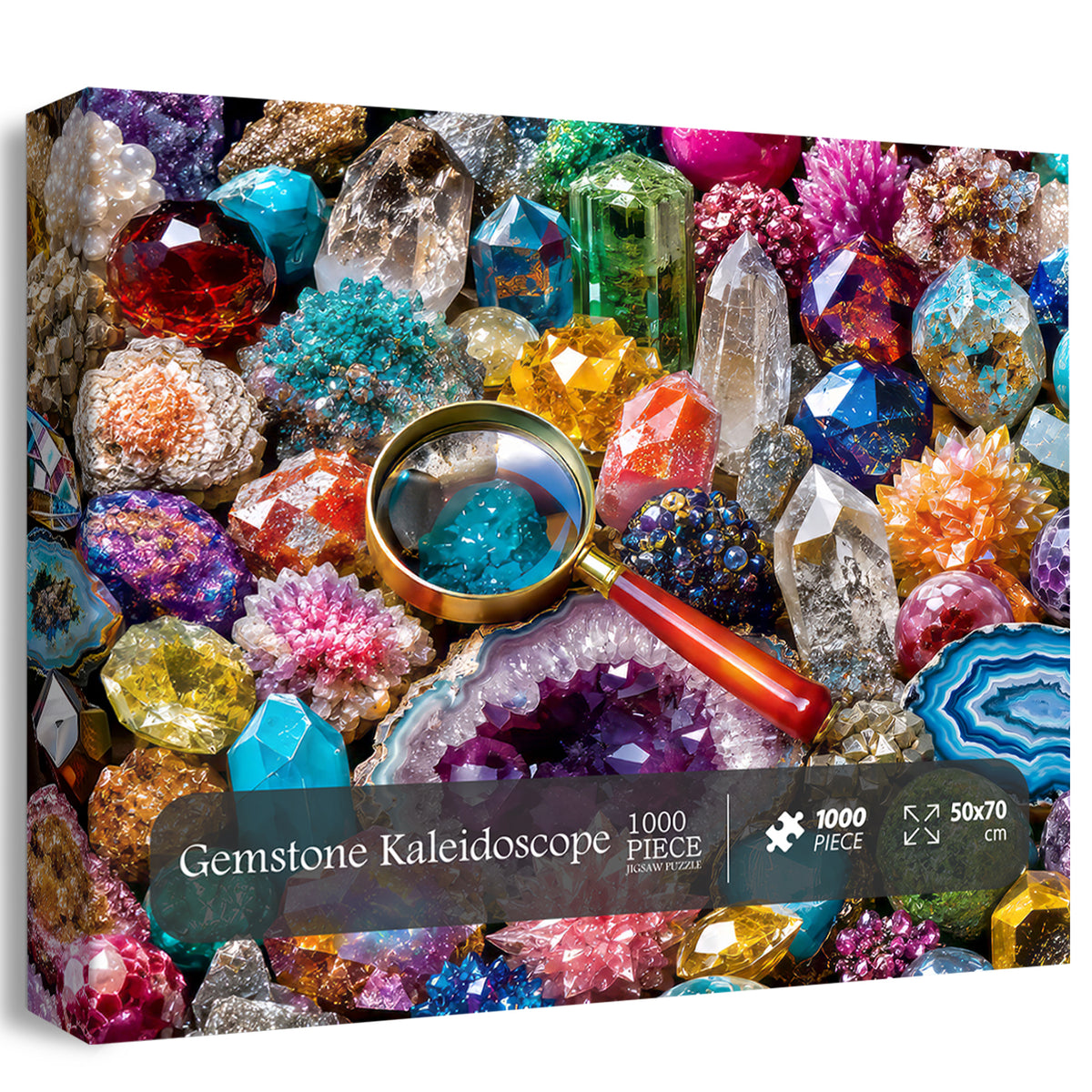 Gemstone Kaleidoscope Jigsaw Puzzle 1000 Pieces