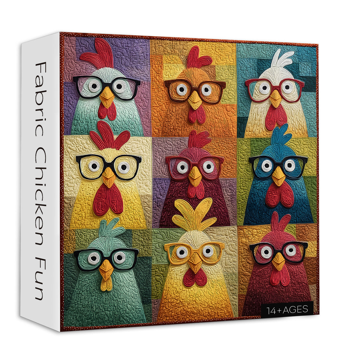 Fabric Chicken Fun Jigsaw Puzzle 1000 Pieces