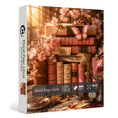 Floral Page Glow Jigsaw Puzzle 1000 Pieces