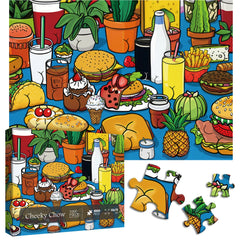 Freches Chow -Puzzle 1000 Stücke