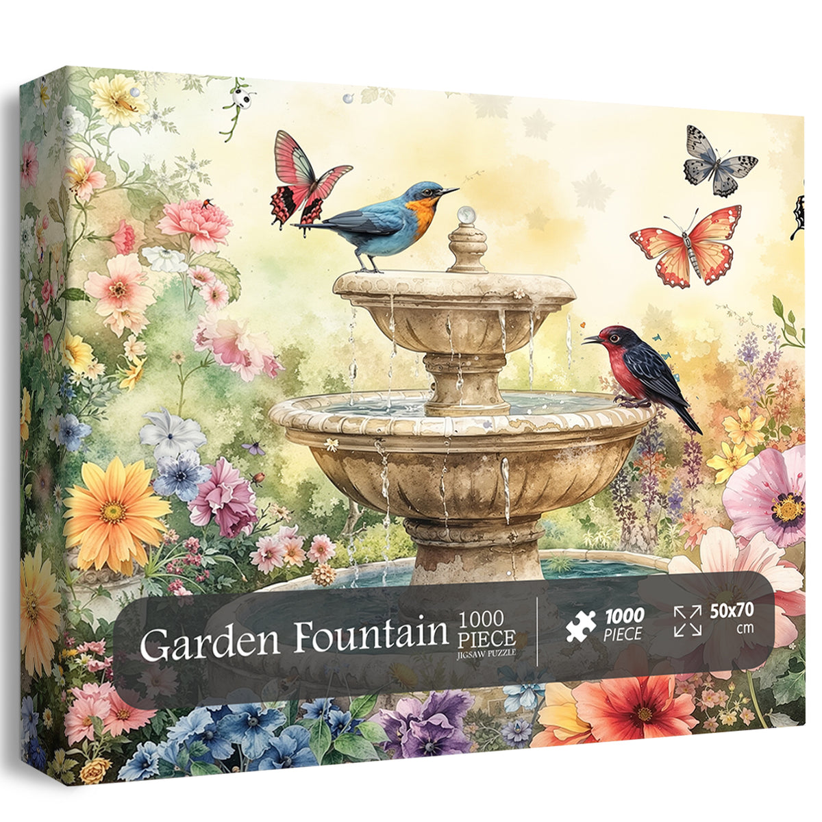 Gartenbrunnen-Puzzle 1000 Teile