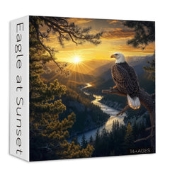 Adler bei Sonnenuntergang Puzzle 1000 Teile