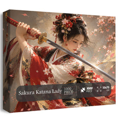 Sakura Katana Lady Puzzle 1000 Teile