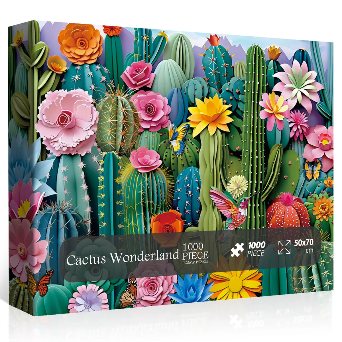 Kaktus-Wunderland-Puzzle, 1000 Teile