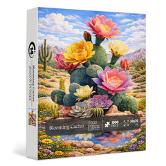 Blooming Cactus Jigsaw Puzzle 1000 Pieces