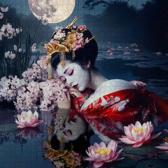 Moonlit Blossom Tranquility Jigsaw Puzzle 1000 Pieces
