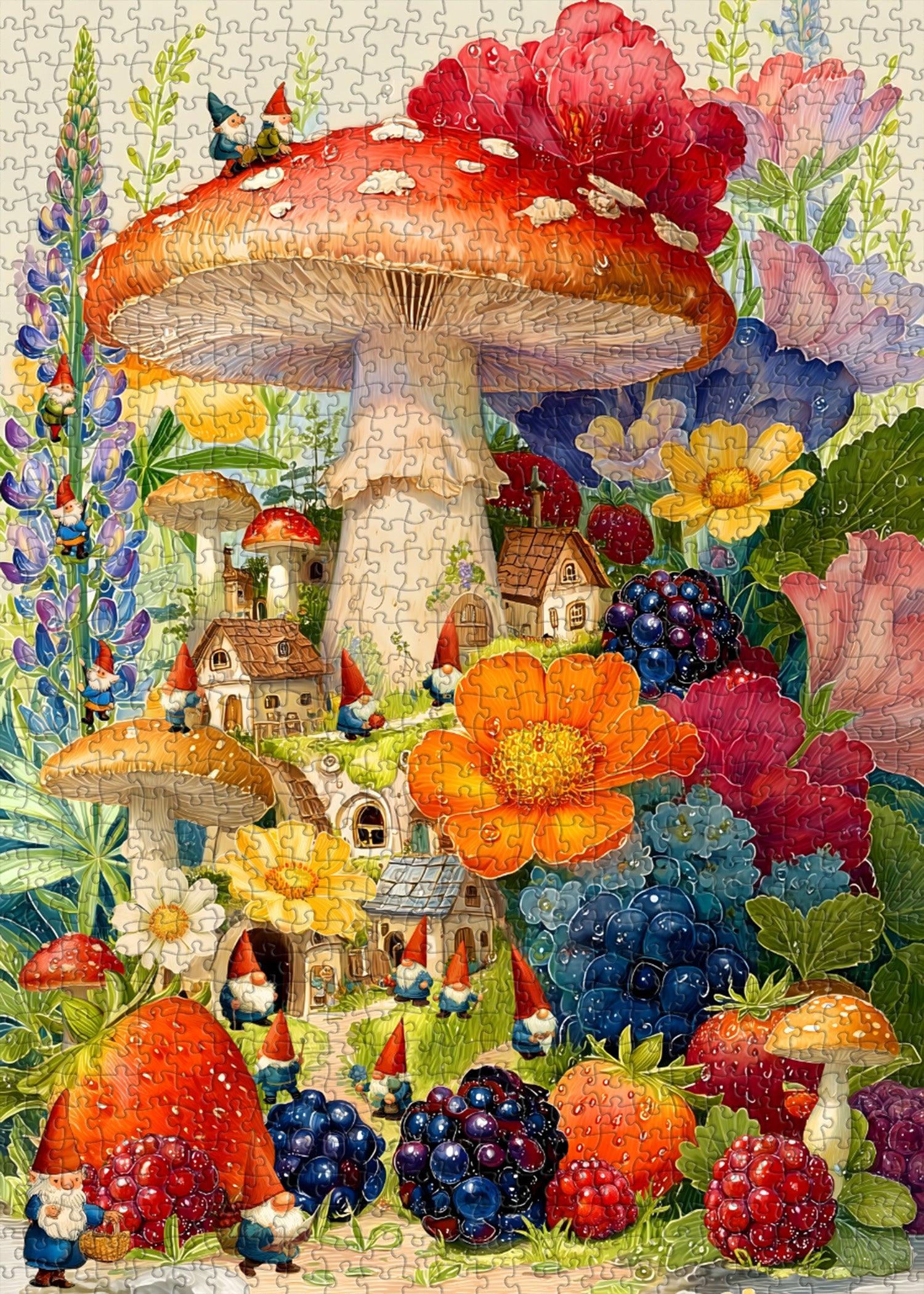 Blütenzwerg-Haus-Puzzle, 1000 Teile