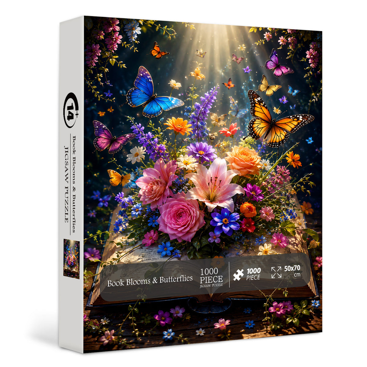 Buch „Blüten und Schmetterlinge“-Puzzle 1000 Teile
