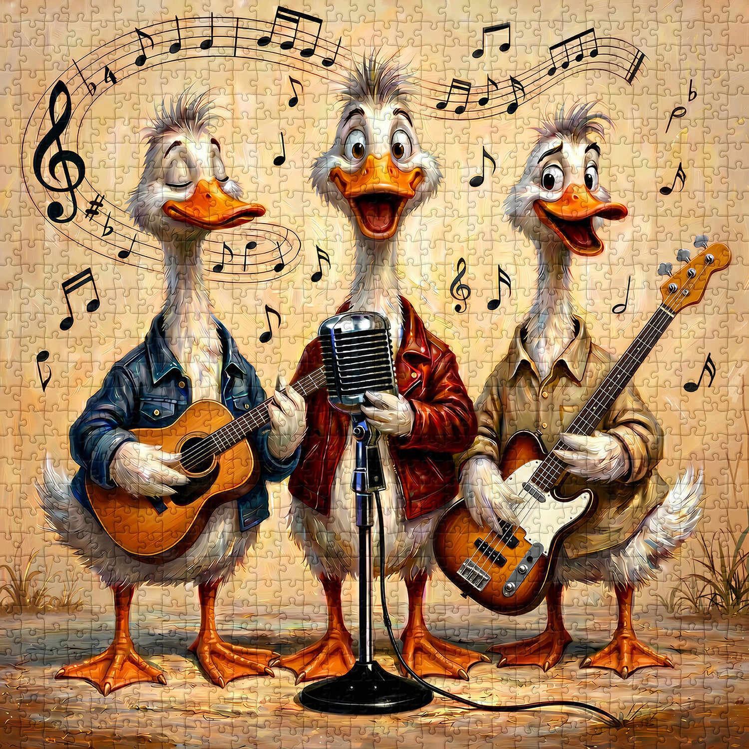 Duck Band Jigsaw Puzzle 1000 Pieces