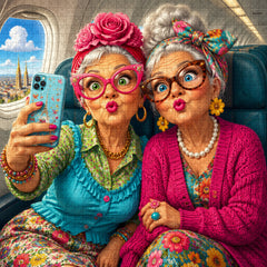 Happy Trip Selfies Jigsaw Puzzle 1000 Pieces