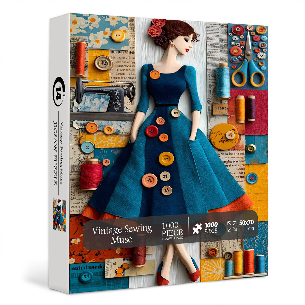 Vintage Sewing Muse Puzzle 1000 Teile