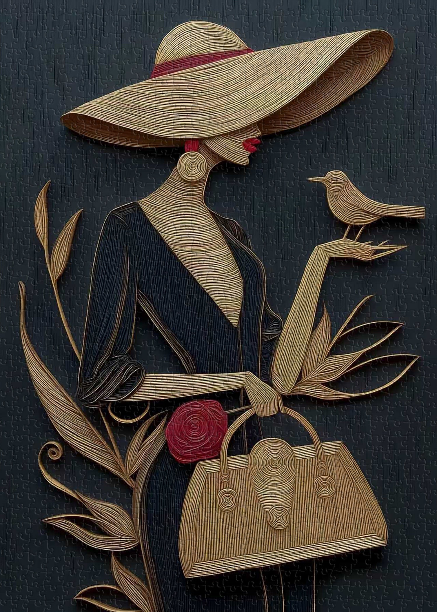 Golden Lady Jigsaw Puzzle 1000 Pieces