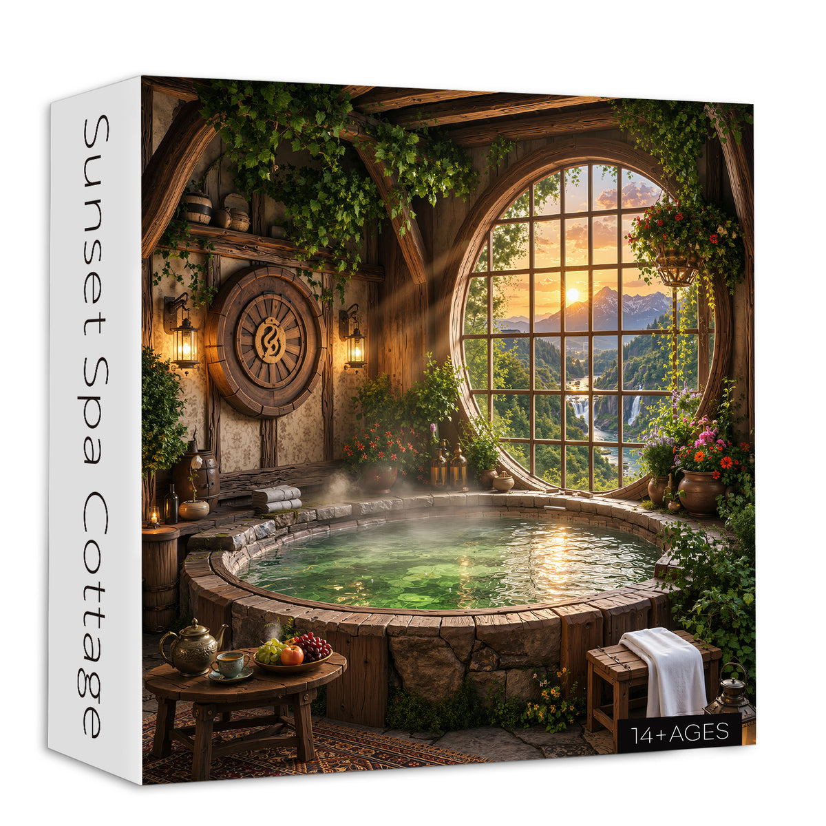 Sunset Spa Cottage Puzzle 1000 Teile