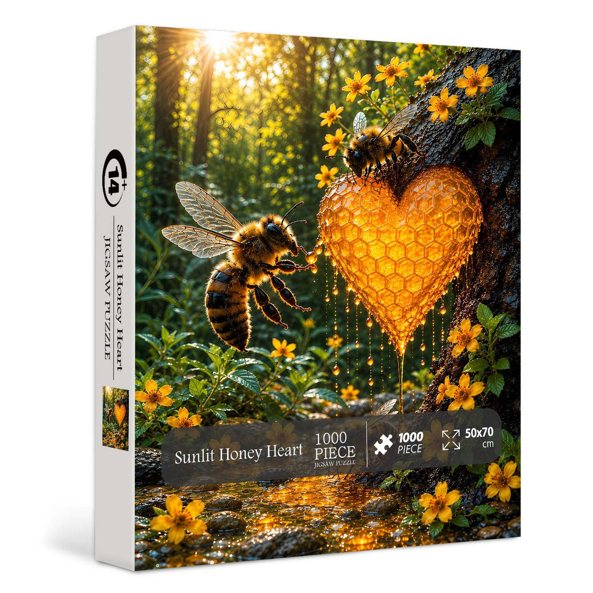Sunlit Honey Heart Puzzle 1000 Teile