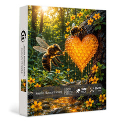 Sunlit Honey Heart Puzzle 1000 Teile