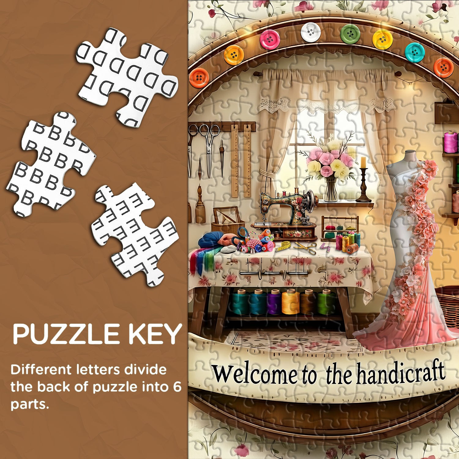 Cozy Sewing Room Jigsaw Puzzle 1000 Pieces