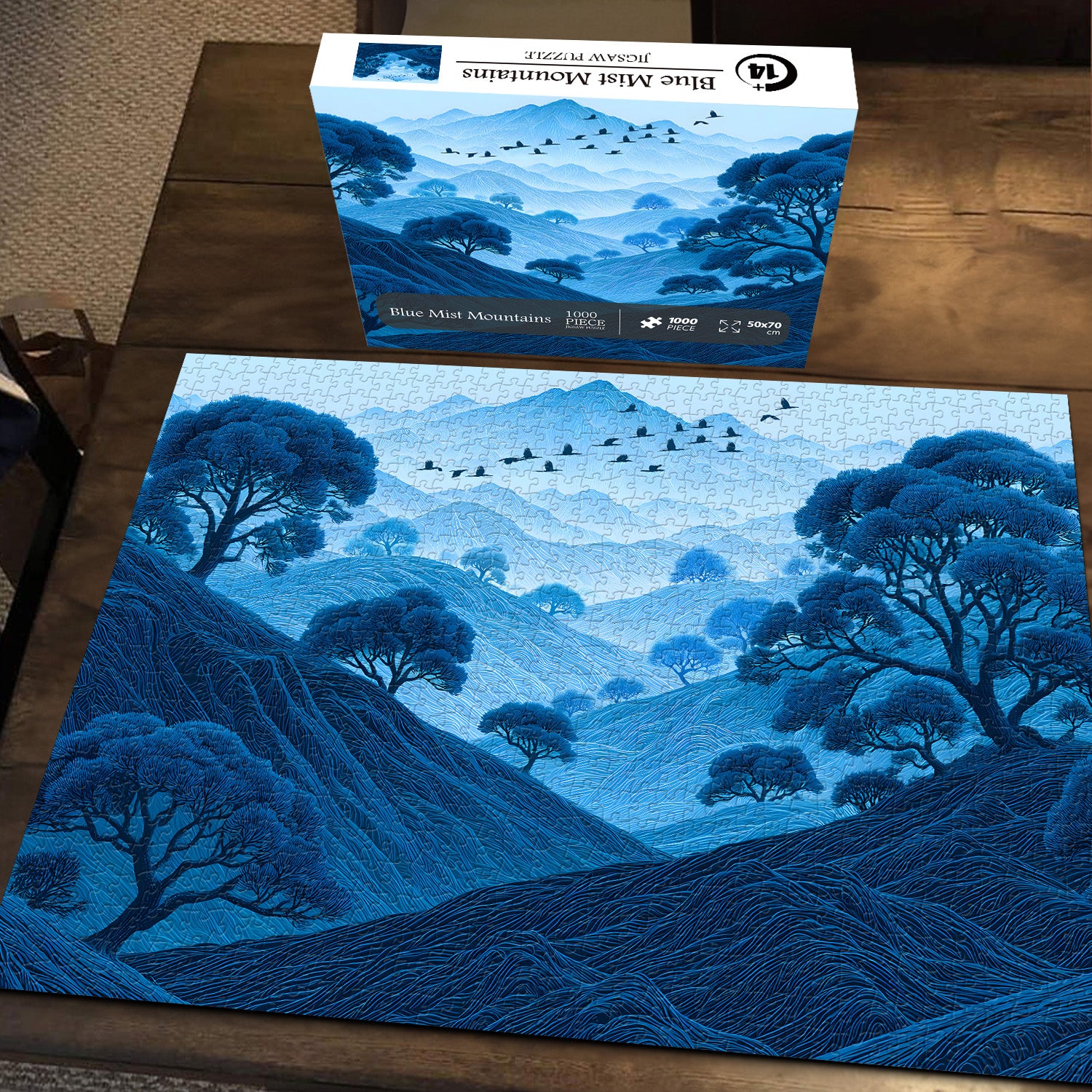 Blue Mist Mountains Jigsaw Puzzle 1000 Pieces