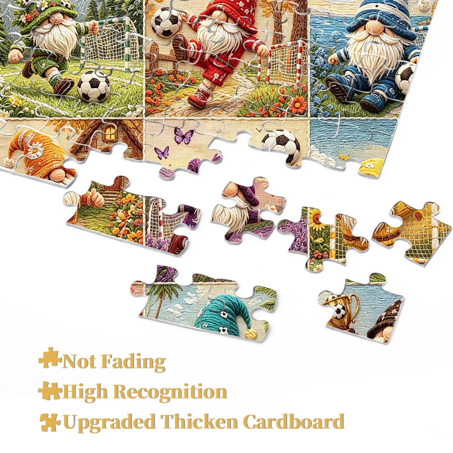 Colorful Sport Gnomes Jigsaw Puzzle 1000 Pieces