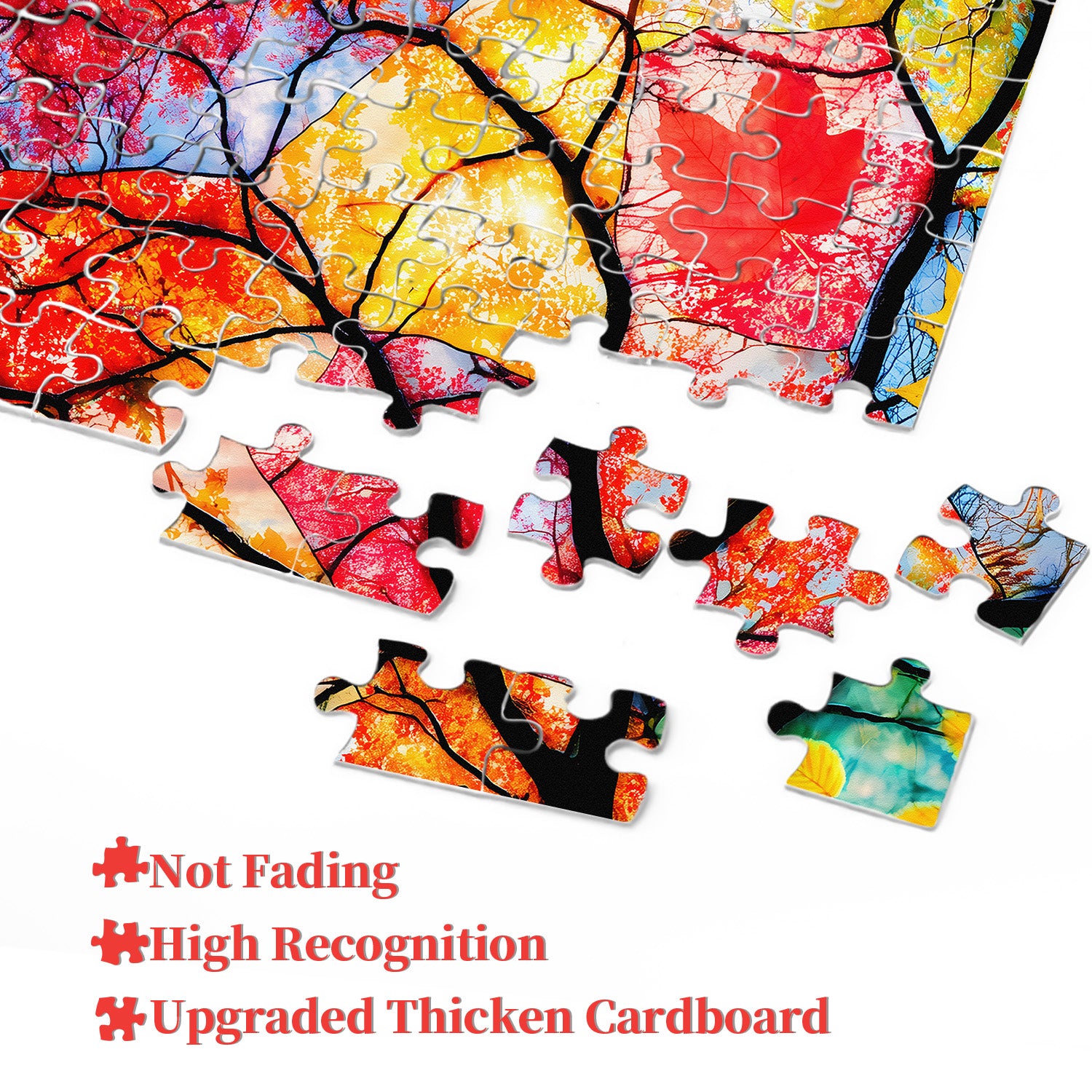 Autumn Leaf Collage Jigsaw Puzzle 1000 Pieces
