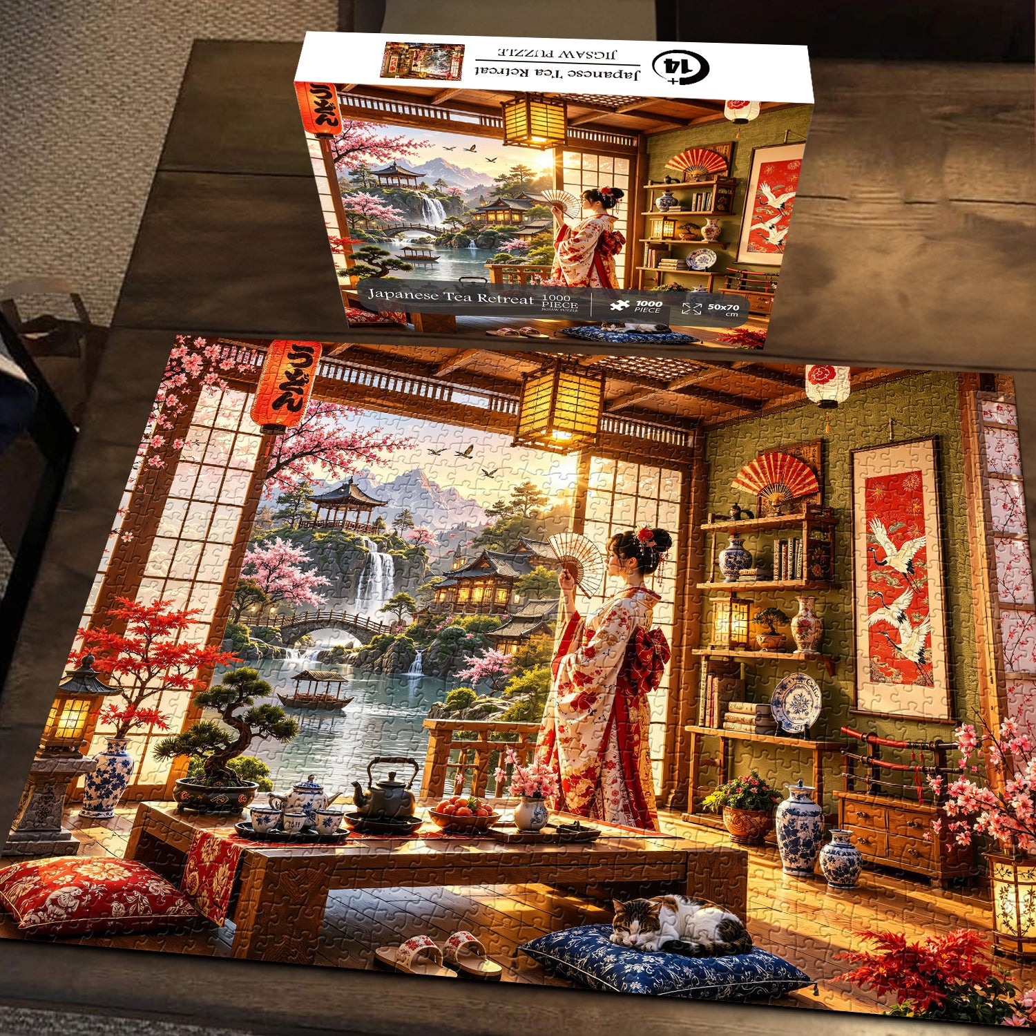 Japanisches Tee-Retreat-Puzzle 1000 Teile