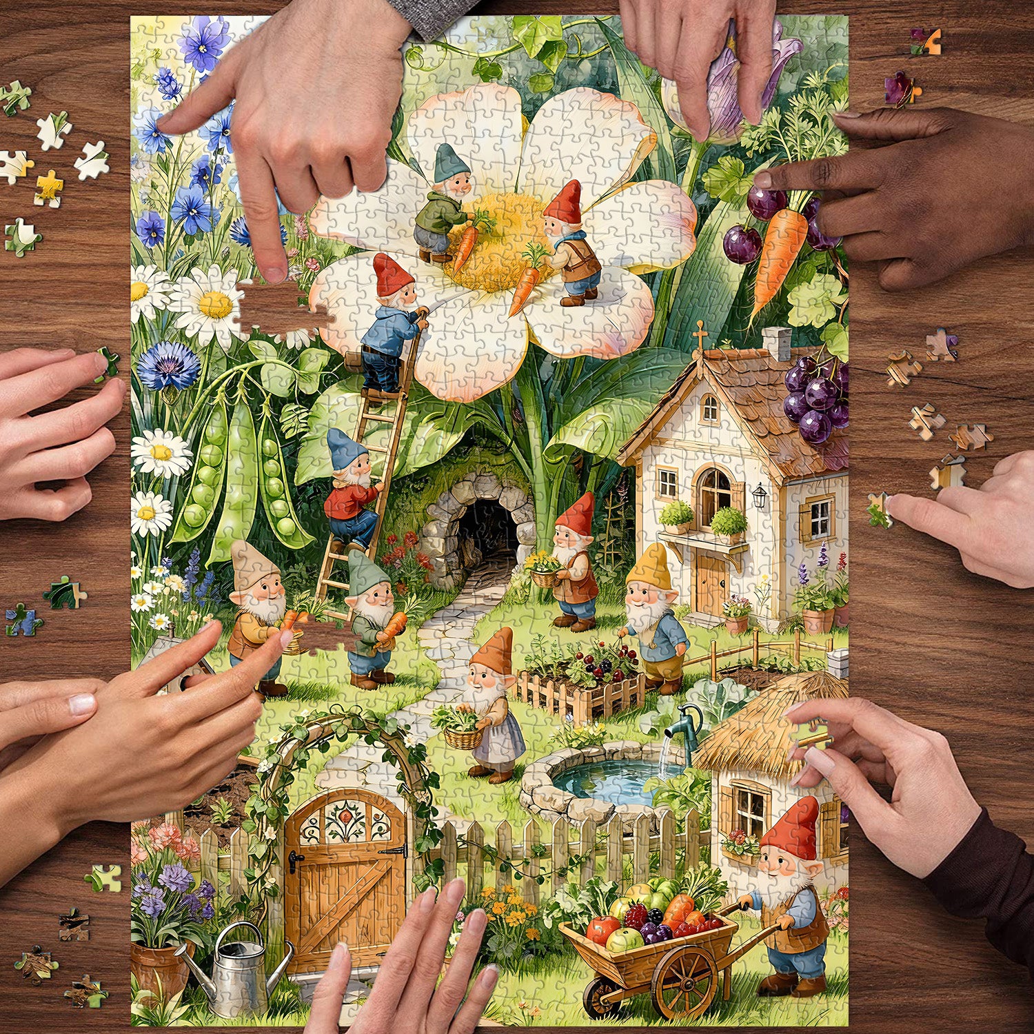 Verzauberter Gnome-Hafen-Puzzle, 1000 Teile