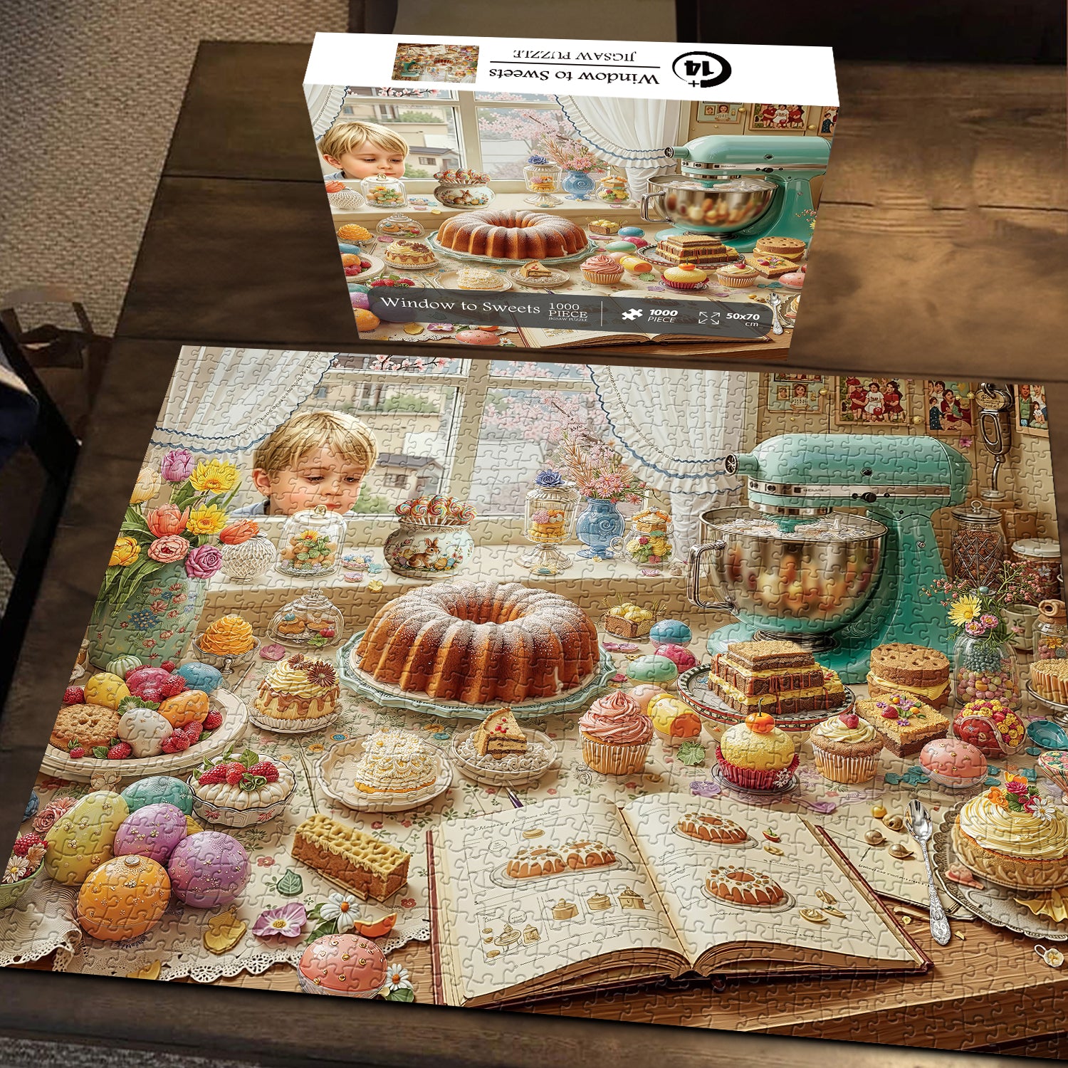 Fenster zu Süßigkeiten Puzzle 1000 Teile