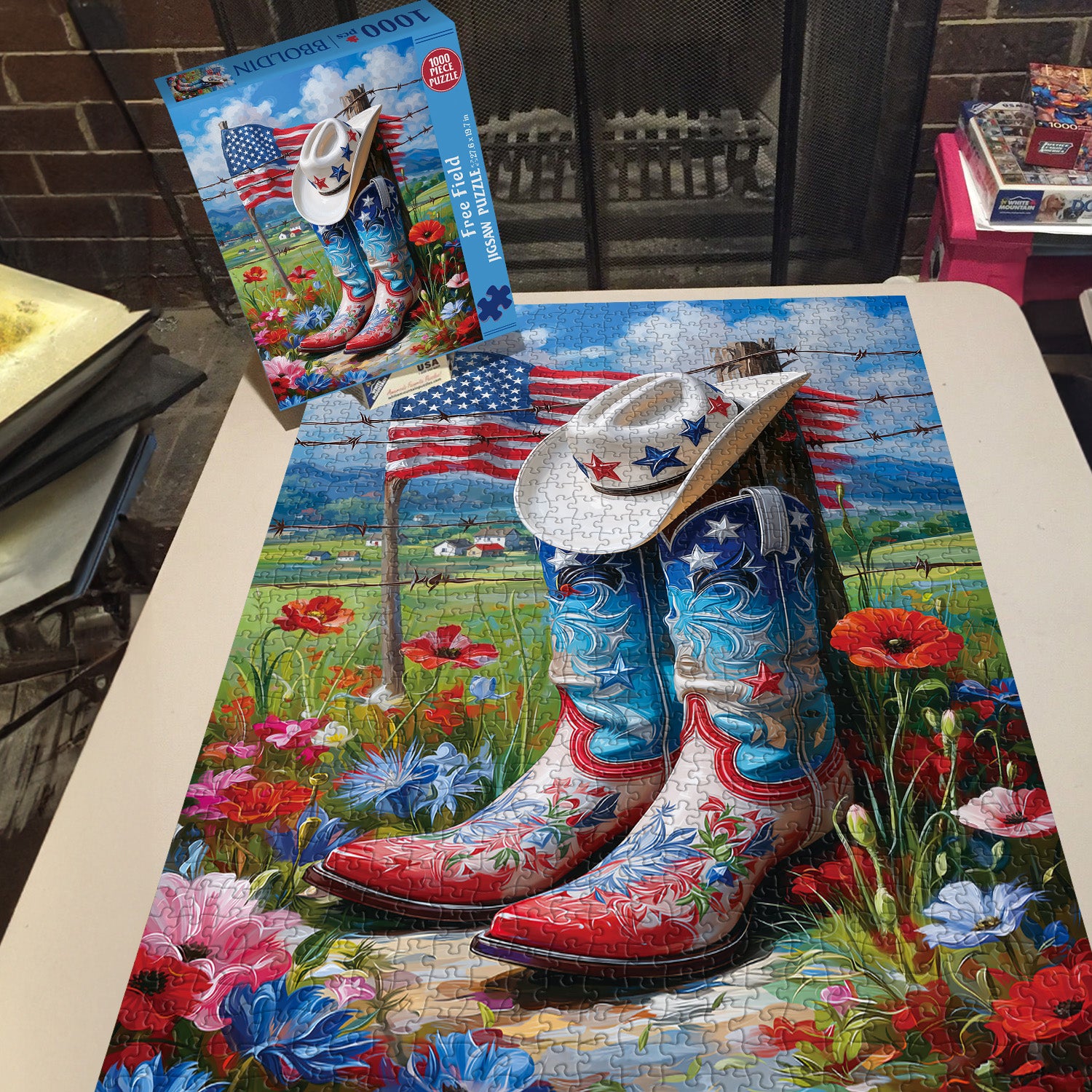 Free Field Jigsaw Puzzle 1000 Pieces