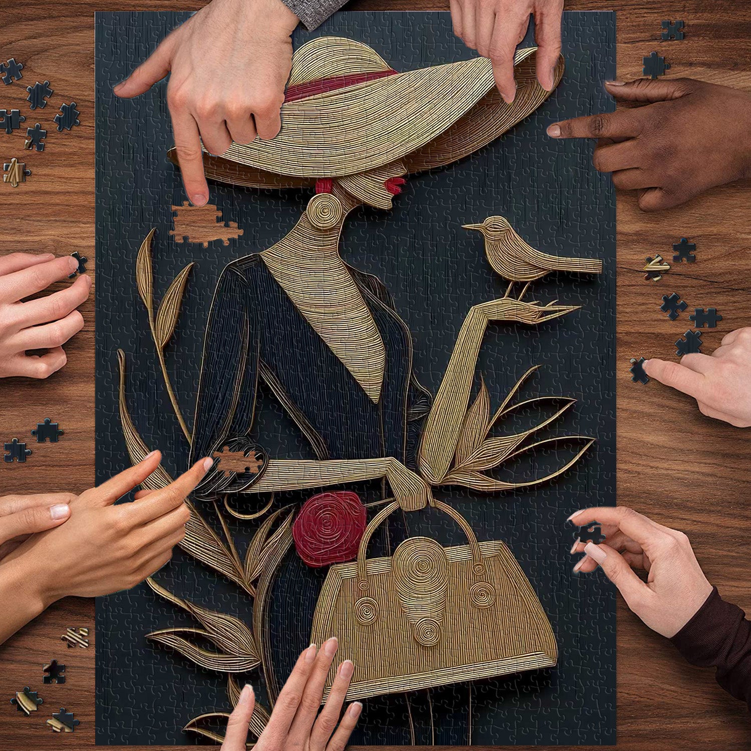 Golden Lady Jigsaw Puzzle 1000 Pieces