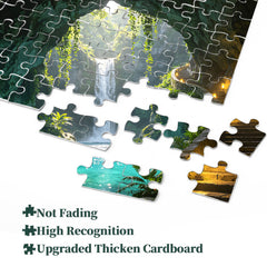 Türkisfarbenes Pool-Grotto-Puzzle, 1000 Teile