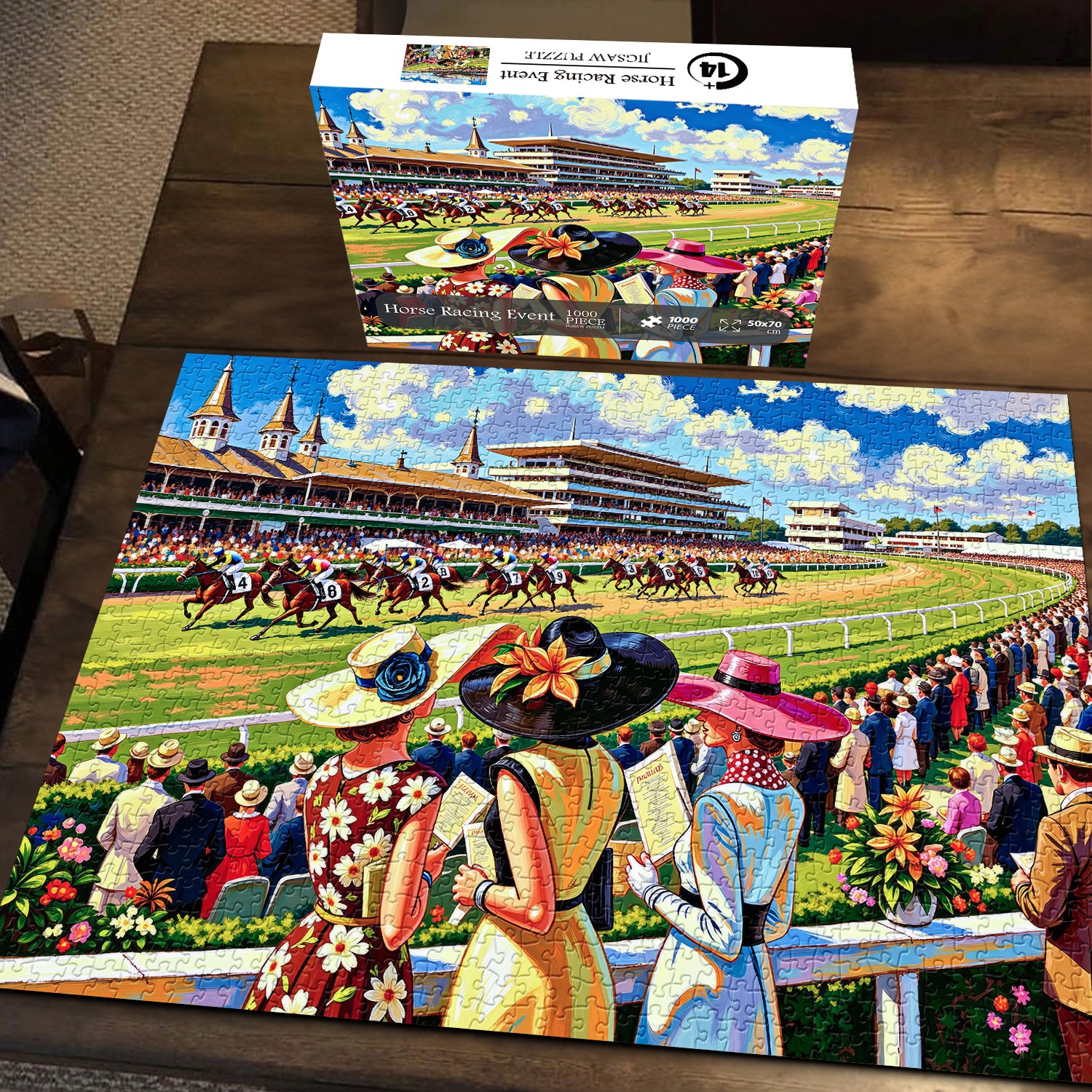 Pferderennen-Event-Puzzle 1000 Teile