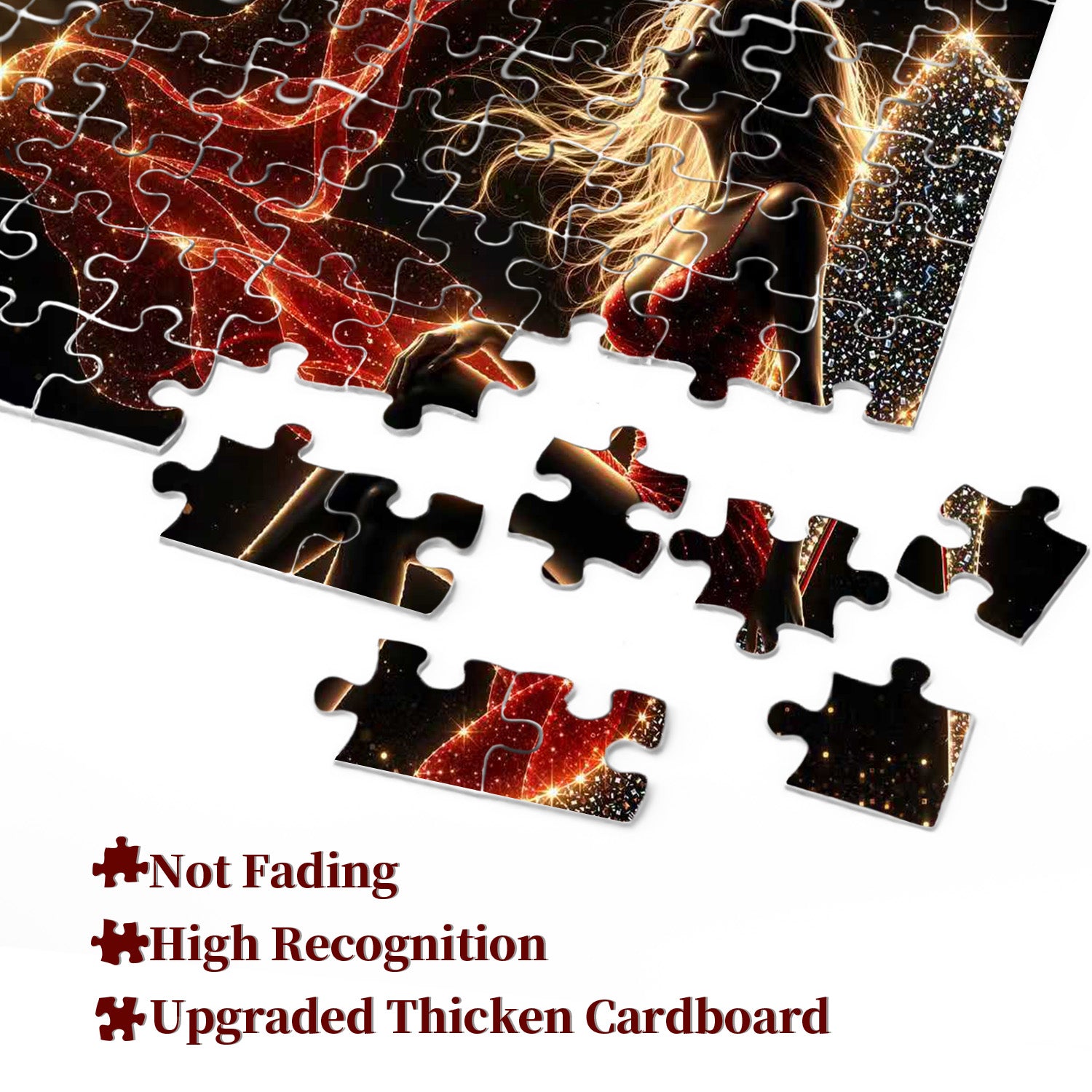 Red & Sparkle Night Jigsaw Puzzle 1000 Pieces