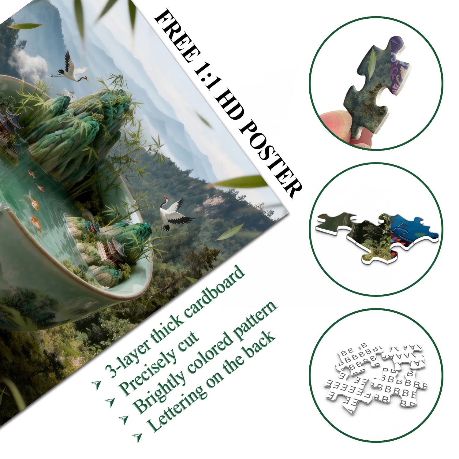 Bamboo forest landscape Jigsaw Puzzle 1000 Pieces