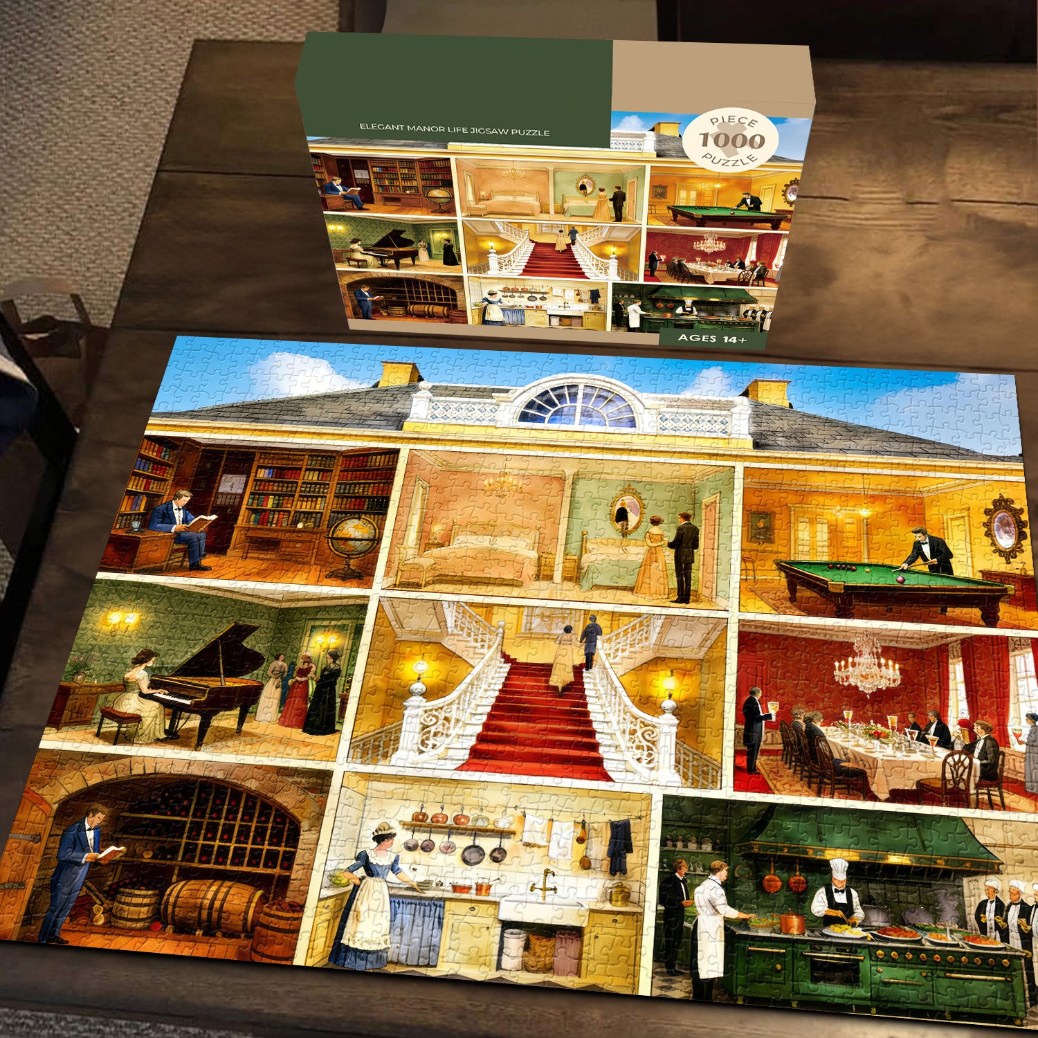 Elegant Manor Life Jigsaw Puzzle 1000 Pieces