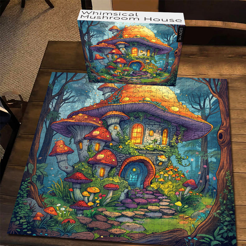 Wunderliches Pilzhaus-Puzzle, 1000 Teile