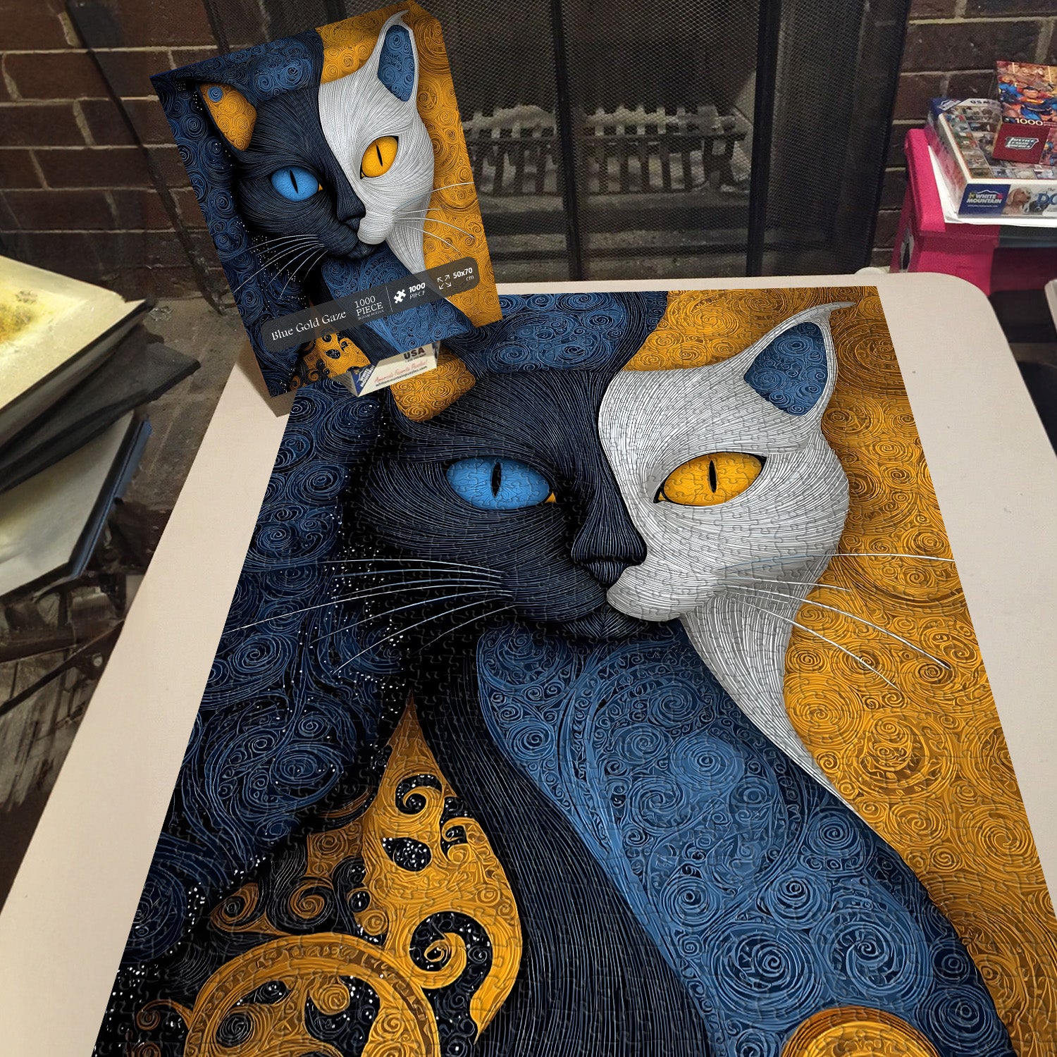 Blue Gold Gaze Puzzle 1000 Teile