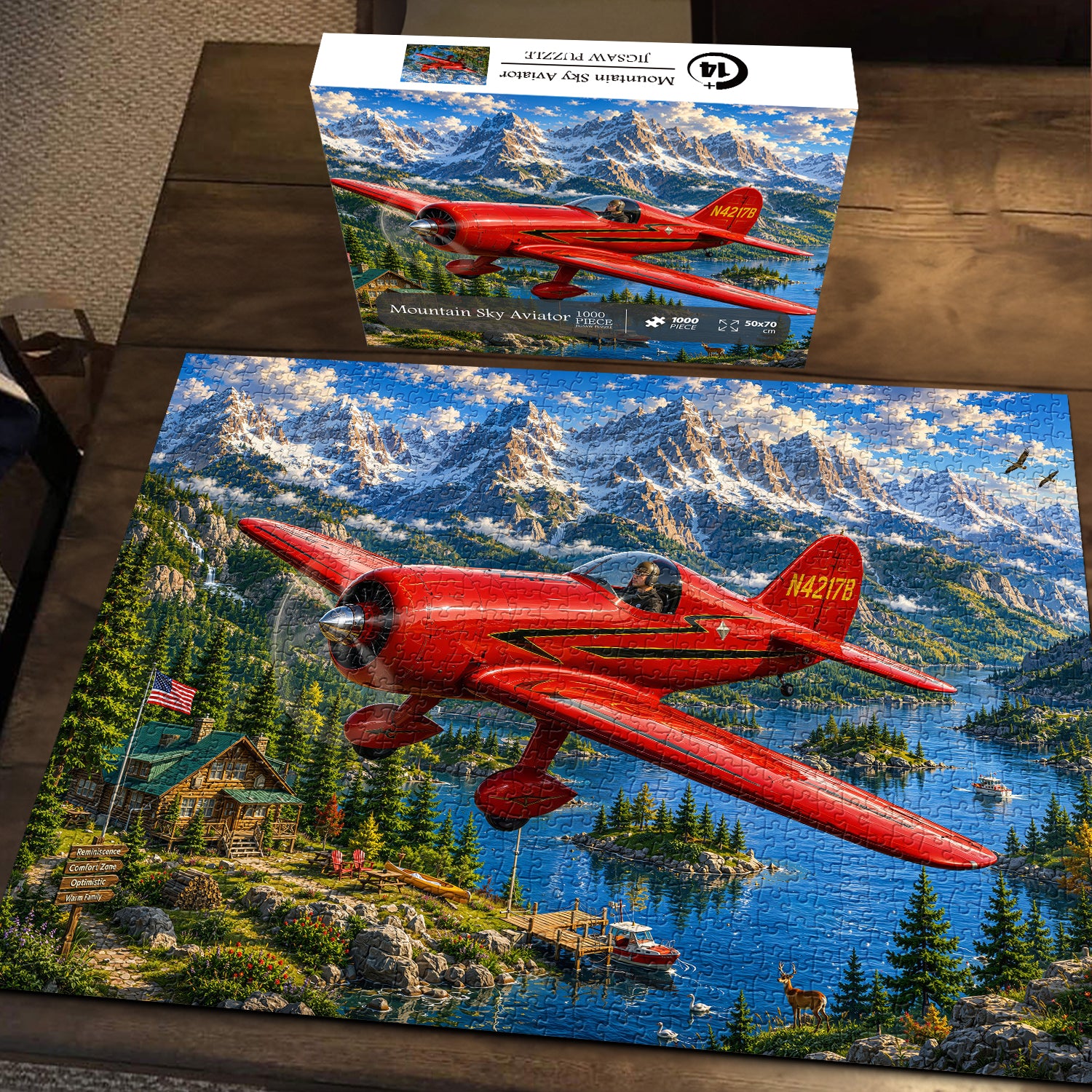 Mountain Sky Aviator Jigsaw Puzzle 1000 Pieces